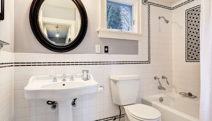 Moder Black And White Bathroom Moder Black And White Bathroom